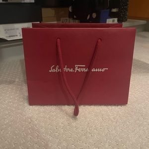 Authentic ferraegamo shopping bag